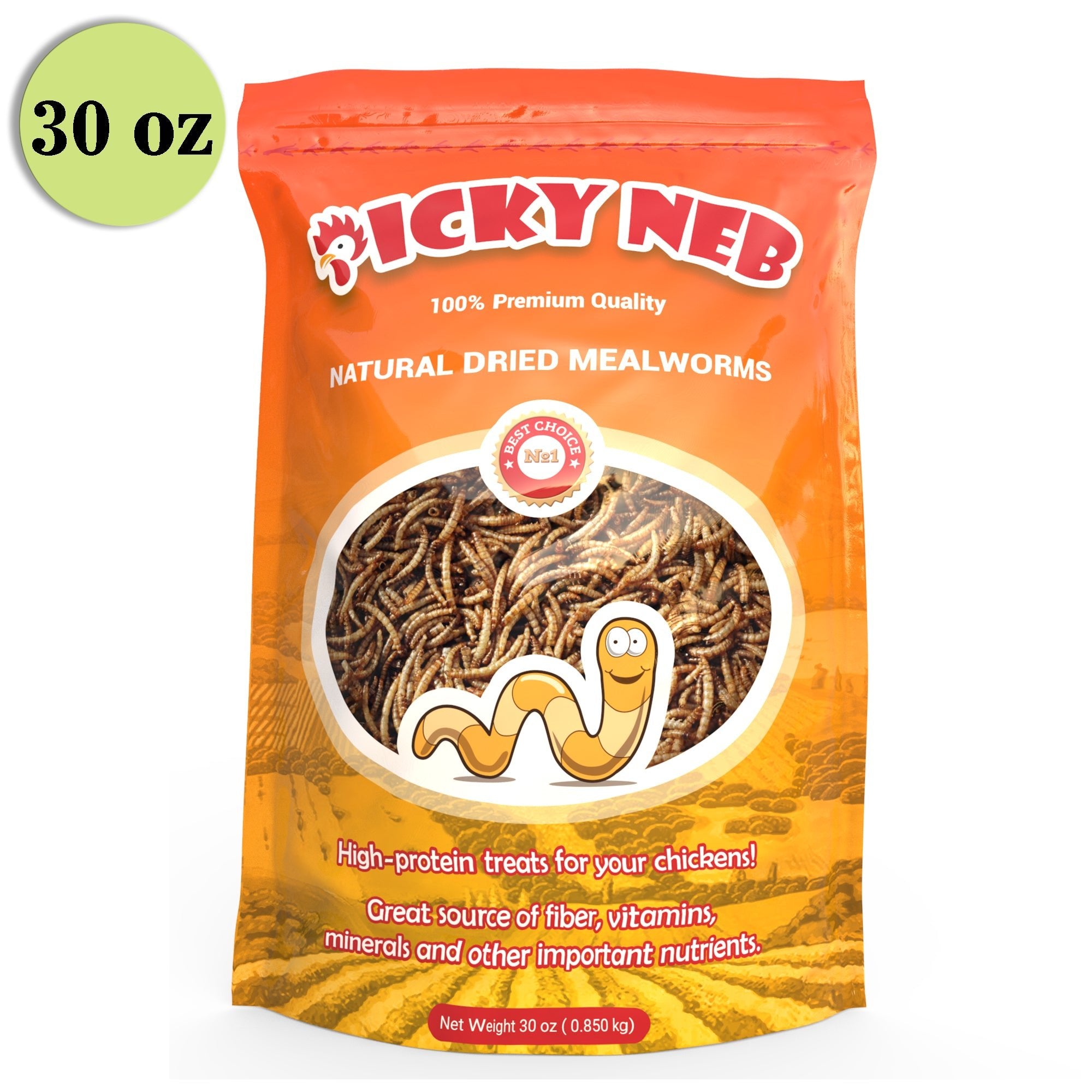 Picky Neb 100% Non-GMO Dried Mealworms 🐛 30 oz