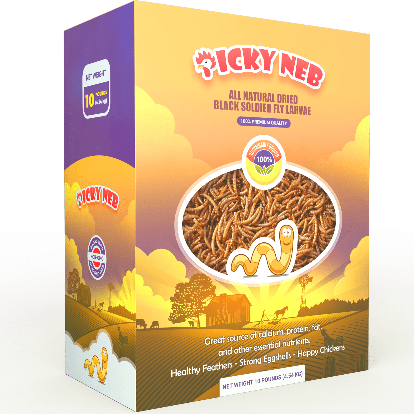 Picky Neb 100% Non-GMO Dried BSF Larvae 10 lb