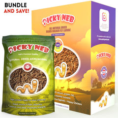 Picky Neb Dried BSFL 10 lb and Mealworms 5 lb - The Ultimate Superfood Combo