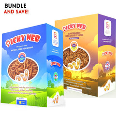 Picky Neb Mealworms 10 lb and BSFL 10 lb - The Ultimate Superfood Combo