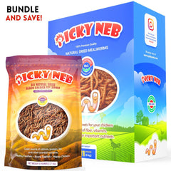 Picky Neb Dried Mealworms 10 lb + BSFL 5 lb - The Ultimate Superfood Combo