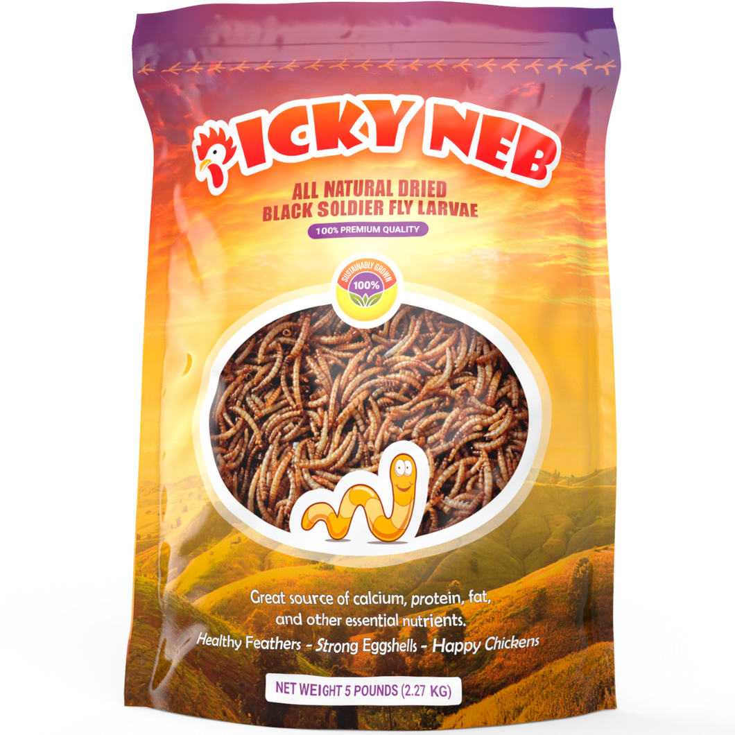 Picky Neb 100% Non-GMO Dried BSF Larvae 5 lb - Picky Neb