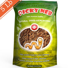Picky Neb 100% Non-GMO Dried Mealworms 🐛 5 lb - Picky Neb
